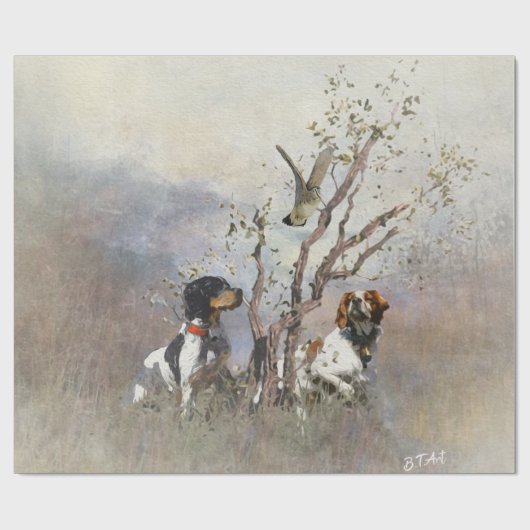 Brittany Spaniel Cadeaupapier (Vlak)