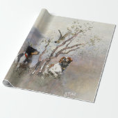 Brittany Spaniel Cadeaupapier (Uitgerold)