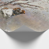 Brittany Spaniel Cadeaupapier (Hoek)