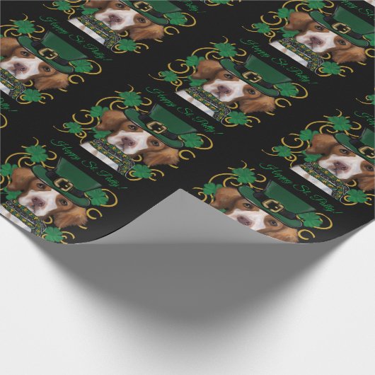 Brittany Spaniel Cadeaupapier (Hoek)