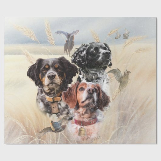 Brittany Spaniel Cadeaupapier (Vlak)