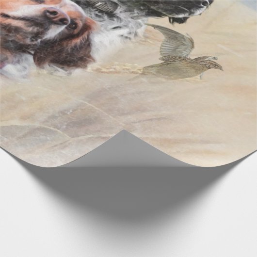 Brittany Spaniel Cadeaupapier (Hoek)