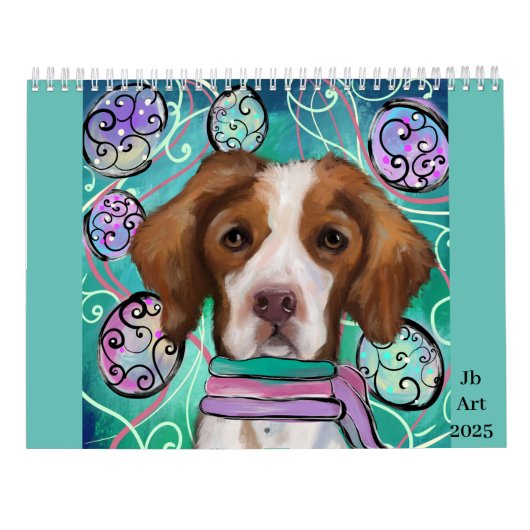 Brittany Spaniel Calendar Kalender (Achterkant)