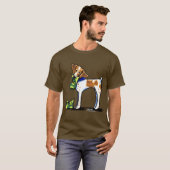 Brittany Spaniel Camouflage Boots T-shirt (Voorkant volledig)
