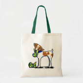 Brittany Spaniel Camouflage Boots Tote Bag (Voorkant)