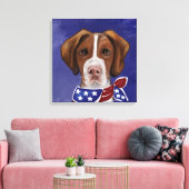 Brittany Spaniel Canvas Afdruk (Insitu (Woonkamer))