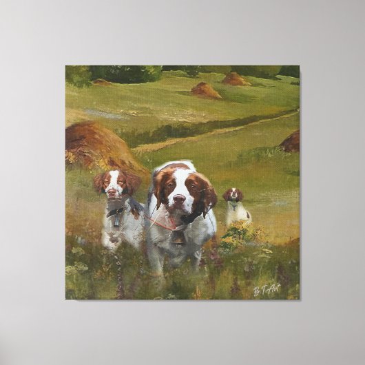 Brittany Spaniel Canvas Afdruk (Voorkant)