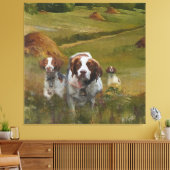 Brittany Spaniel Canvas Afdruk (Insitu (Woonkamer))