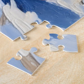 Brittany Spaniel Chasing Christmas Ornament Hat Legpuzzel (Zijkant)