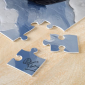 Brittany Spaniel Christmas Red Truck Holiday Legpuzzel (Zijkant)