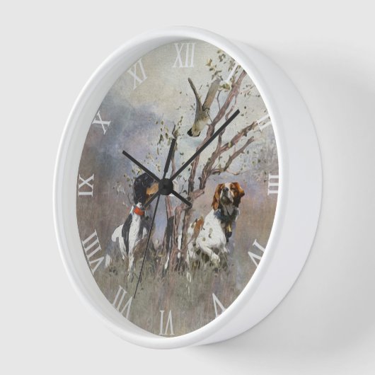 Brittany Spaniel Clock (Hoek)