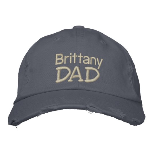 Brittany Spaniel Dad Gifts Geborduurde Pet (Voorkant)
