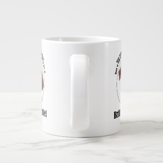 Brittany Spaniel Dad Grote Koffiekop (Achterkant)