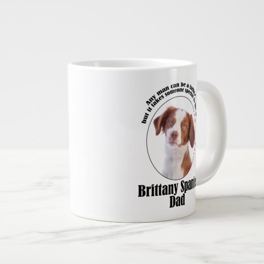 Brittany Spaniel Dad Grote Koffiekop (Voorkant rechts)