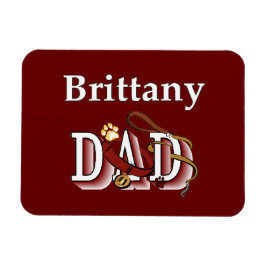 Brittany Spaniel Dad Magneet