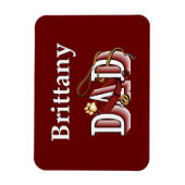 Brittany Spaniel Dad Magneet (Verticaal)