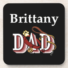 Brittany Spaniel Dad Onderzetter