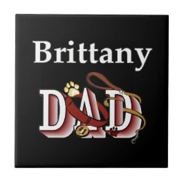 Brittany Spaniel Dad Tegeltje