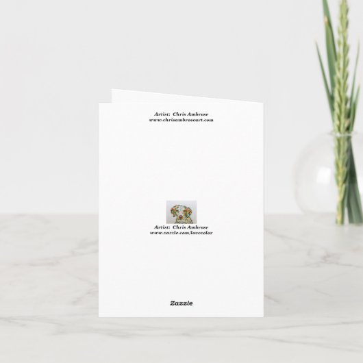 Brittany Spaniel Dank je wel Bedankkaart (Achterkant)