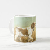 Brittany Spaniel Dog Art Mok (Voorkant links)