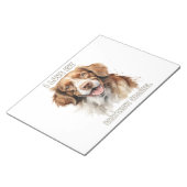 Brittany Spaniel Dog-geïnspireerd notitieblok (Schuin)