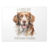 Brittany Spaniel Dog-geïnspireerd notitieblok (Voorkant)