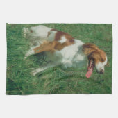 Brittany Spaniel Dog Kitchen Towel Theedoek (Horizontaal)
