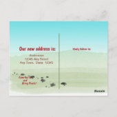 Brittany Spaniel Dog ons nieuwe thuis       Briefkaart (Achterkant)