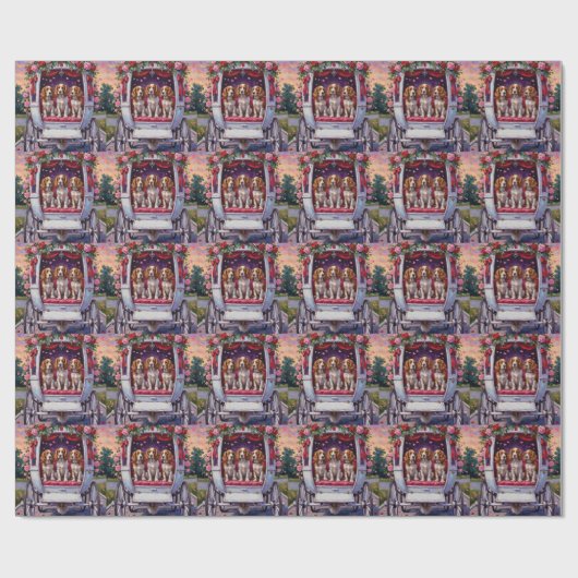 Brittany Spaniel Dog Valentine's Day  Cadeaupapier (Vlak)