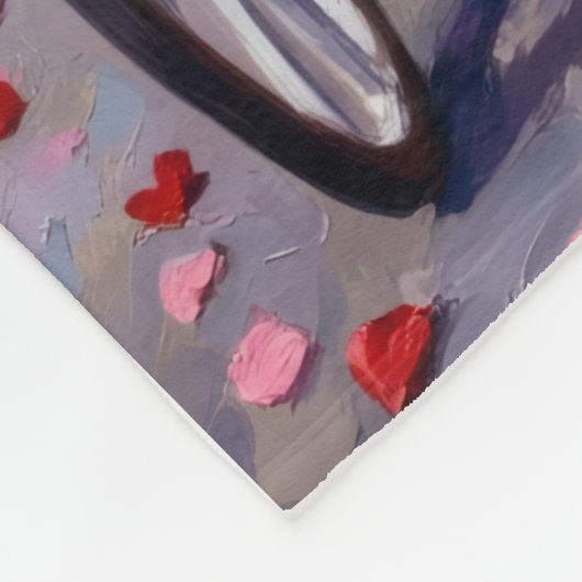 Brittany Spaniel Dog Valentine's Day  Fleece Deken (Hoek)