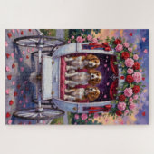 Brittany Spaniel Dog Valentine's Day Legpuzzel (Horizontaal)