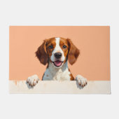 Brittany Spaniel Doormat Art Deurmat (Voorkant)