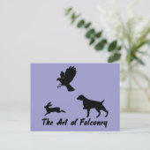 Brittany Spaniel en Falconry Briefkaart (Staand voorkant)