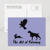 Brittany Spaniel en Falconry Briefkaart (Voorkant / Achterkant)