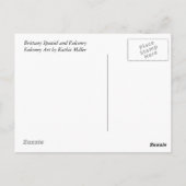 Brittany Spaniel en Falconry Briefkaart (Achterkant)