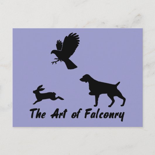 Brittany Spaniel en Falconry Briefkaart (Voorkant)
