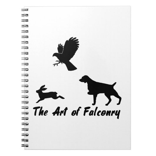 Brittany Spaniel en Falconry Notitieboek (Voorkant)