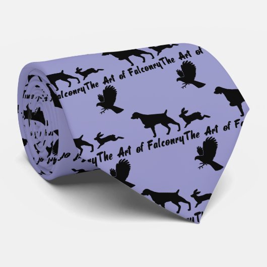 Brittany Spaniel en Falconry Stropdas (Opgerold)