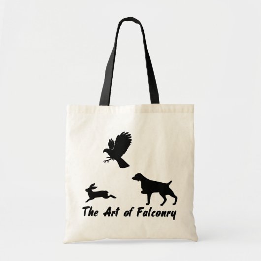 Brittany Spaniel en Falconry Tote Bag (Voorkant)