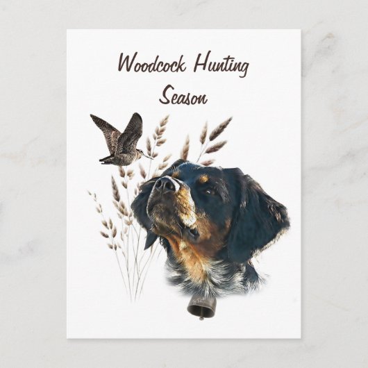 Brittany Spaniel en houtsnip Briefkaart (Voorkant)