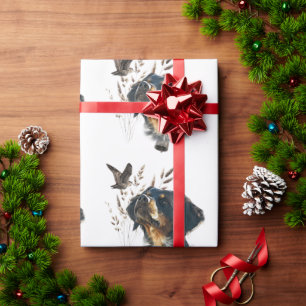 Brittany Spaniel en houtsnip Cadeaupapier