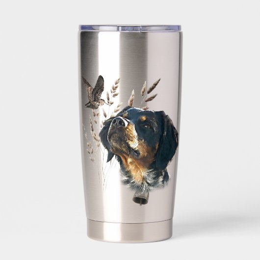 Brittany Spaniel en houtsnip Geïsoleerde Drinkbeker (Achterkant)