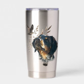 Brittany Spaniel en houtsnip Geïsoleerde Drinkbeker (Voorkant)