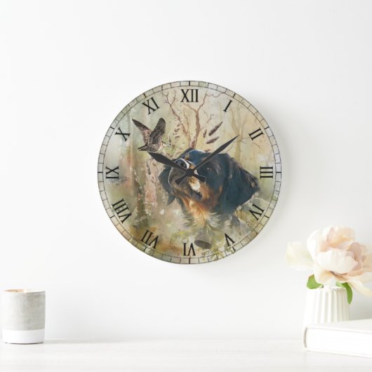 Brittany Spaniel en houtsnip Grote Klok (Huis)