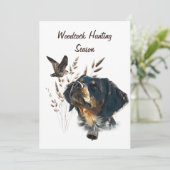 Brittany Spaniel en houtsnip Kaart (Staand voorkant)