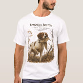 Brittany Spaniel en houtsnip T-shirt (Voorkant)