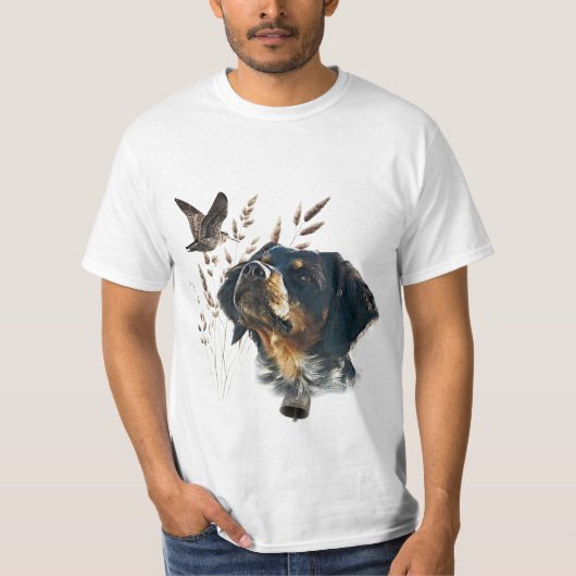 Brittany Spaniel en houtsnip T-shirt (Voorkant)