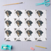 Brittany Spaniel en houtsnip Tissuepapier (Craft)