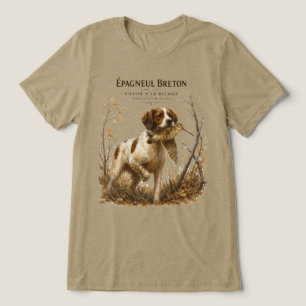 Brittany Spaniel en houtsnip Tri-Blend Shirt