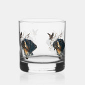 Brittany Spaniel en houtsnip Whisky Glas (Rechts)